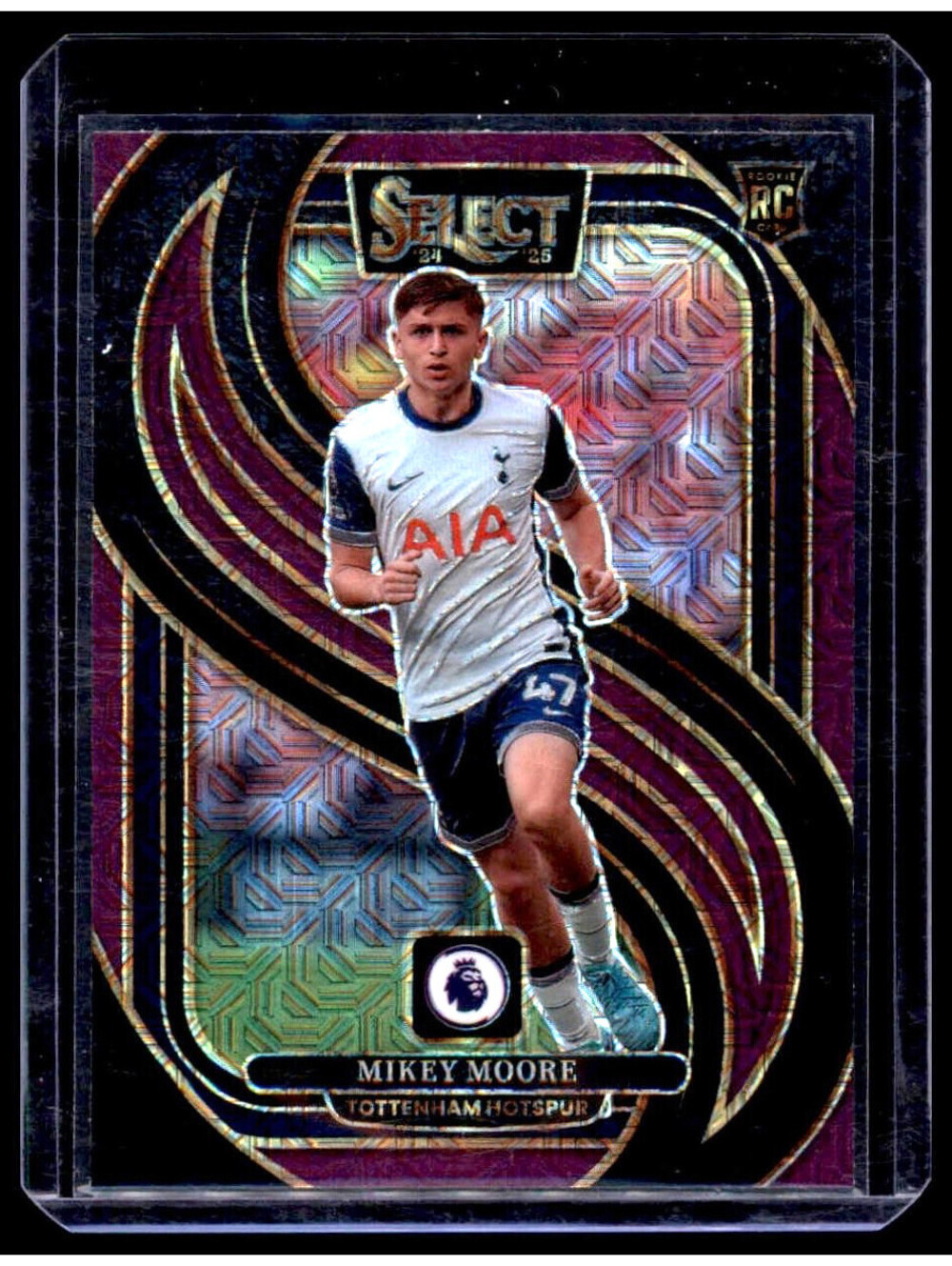 2024-25 Panini Mikey Moore Select EPL #108 RC Mezzanine Pink Prizm